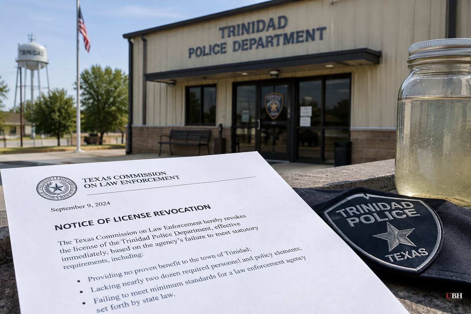 Texas Shuts Down Trinidad Police Department After Mom Jailed Over Water-Quality Facebook Post