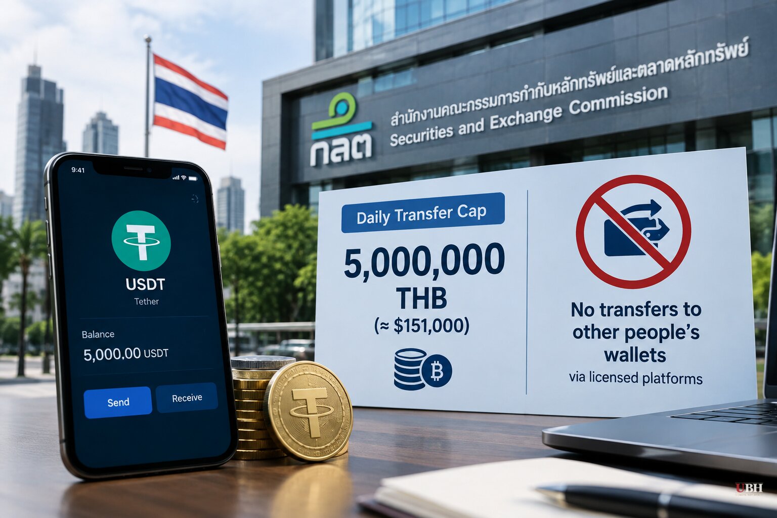 Thailand's SEC Proposes $151,000 Daily Cap on Stablecoin Transfers, Would Ban Sending to Other People's Wallets