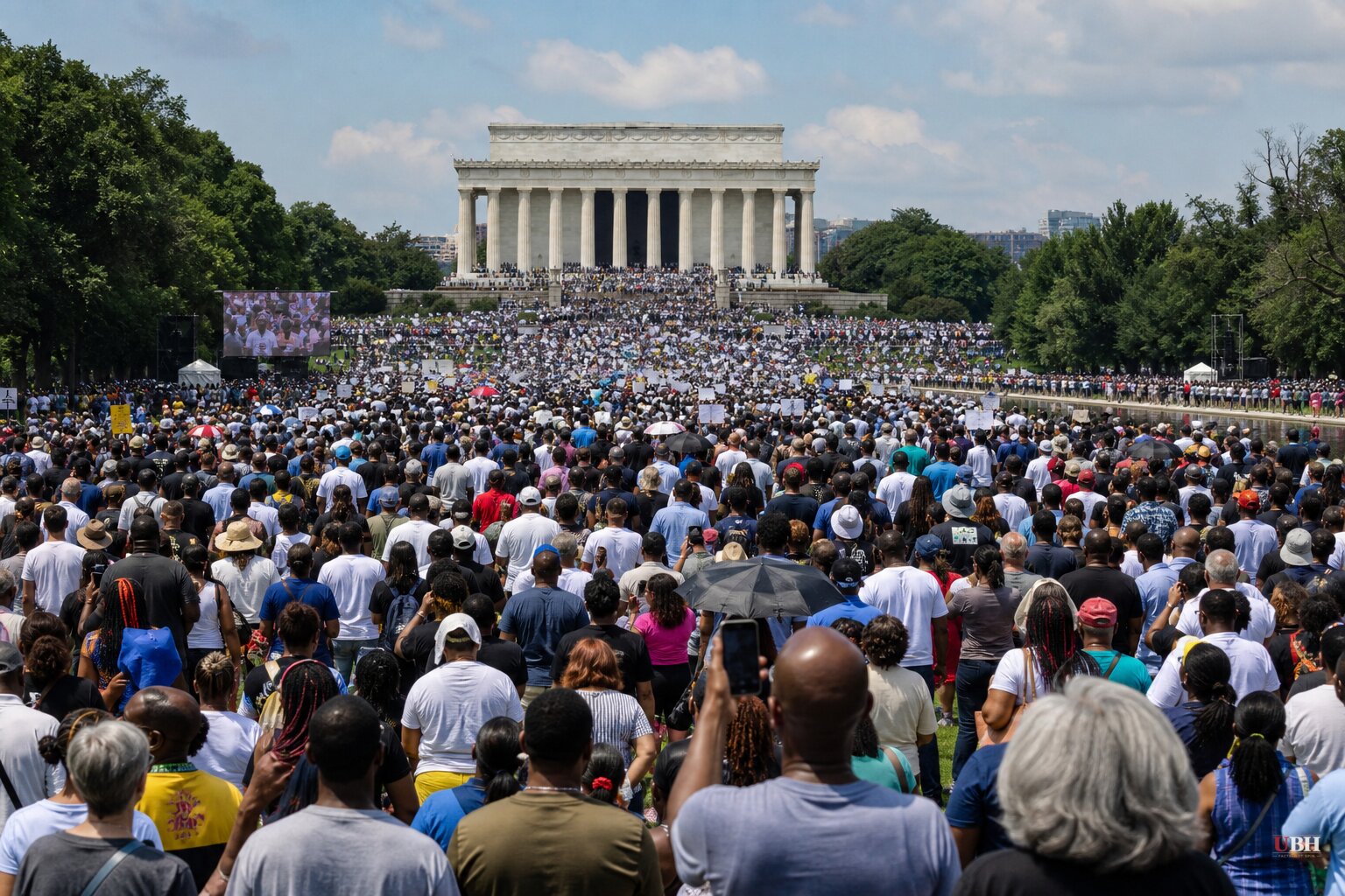 Thousands Rally at Lincoln Memorial for 'Defend the Vote' March, 63 Years After MLK's Speech
