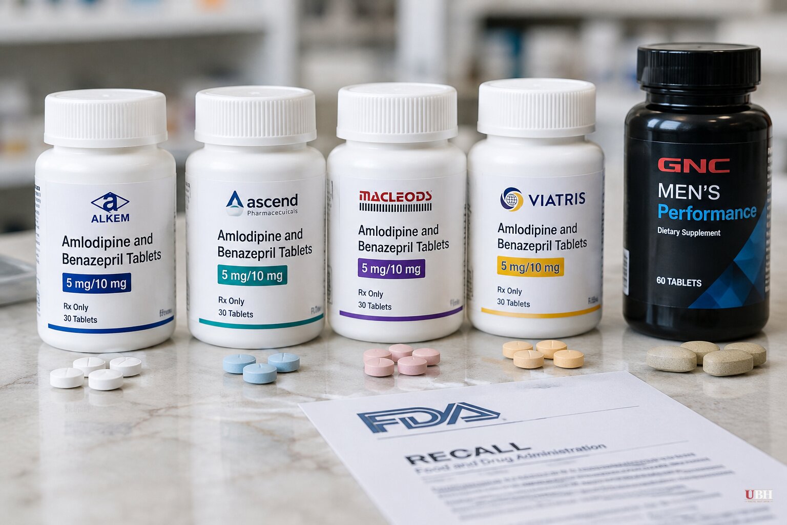 Three Blood Pressure Combination Drugs Made in India Recalled This Month, Plus a GNC Supplement With Hidden Drugs