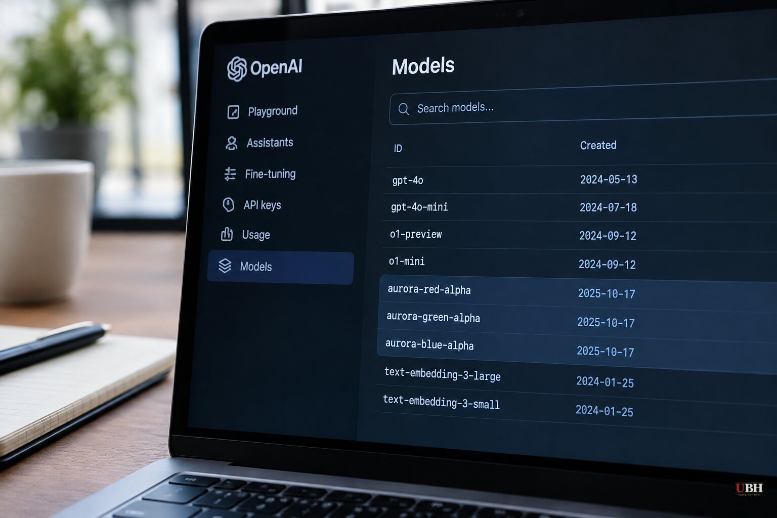Three unannounced aurora-alpha model names appear in OpenAI's API, and OpenAI has not commented