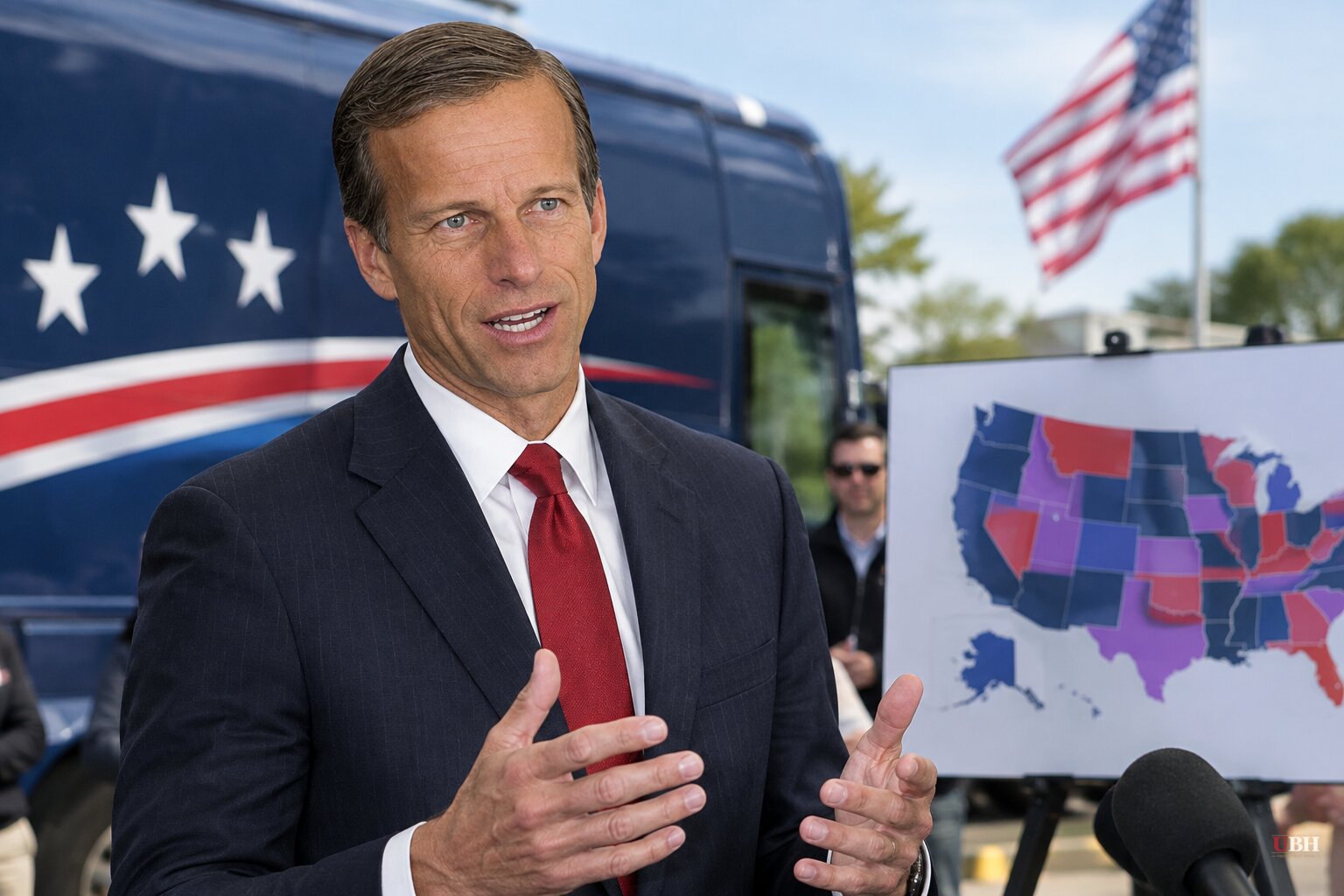 Thune Campaigns in Nine Red and Purple States as GOP Groups Shift Senate Money Away From North Carolina and Georgia