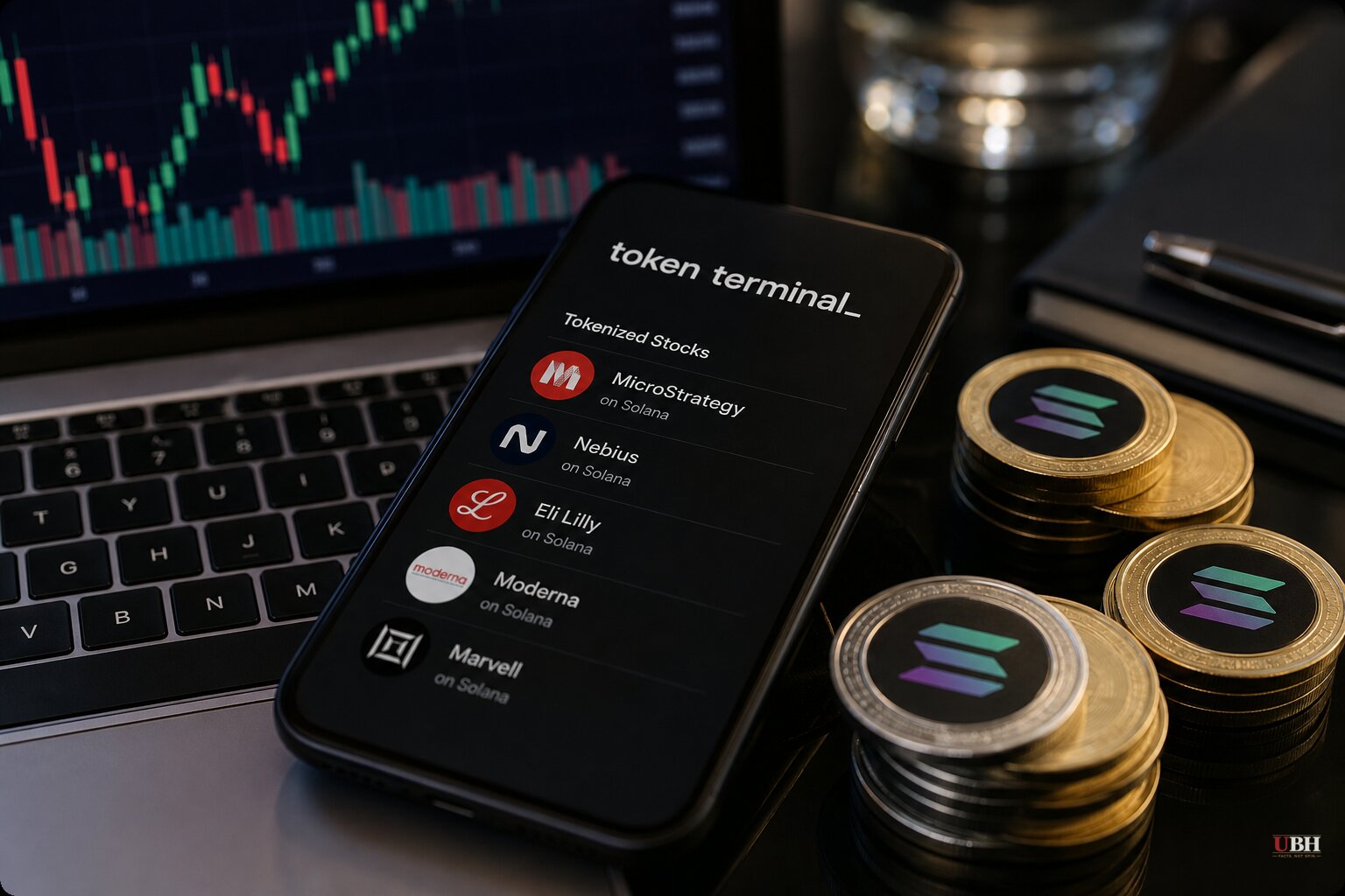 Token Terminal Adds Five Tokenized Stocks on Solana Worth $1.7 Million, Says Broader Market Hit $3.1 Billion