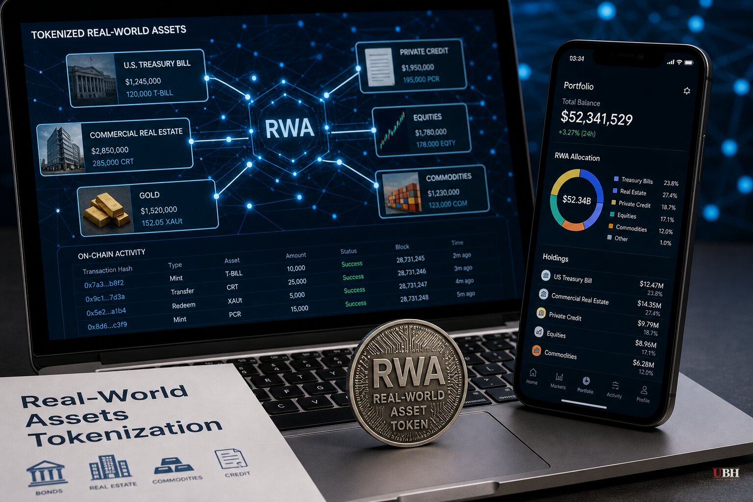 Tokenized Real-World Assets Top $50 Billion As JPMorgan, Coinbase, Binance and Robinhood Pile In, But Over Half The Market Sits Idle