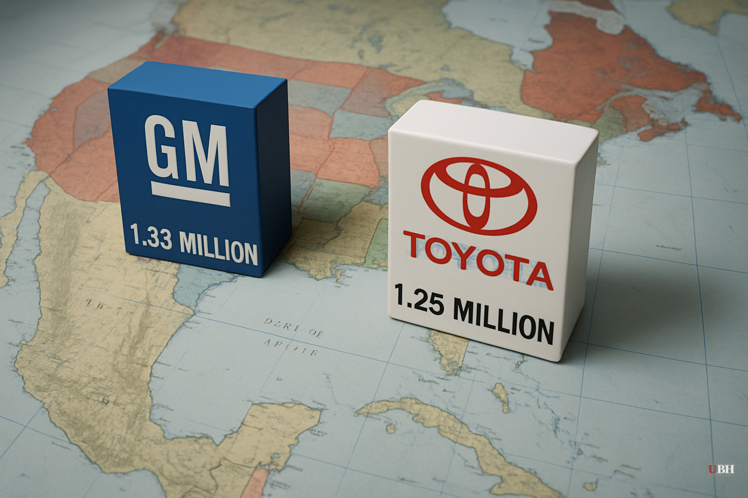 Toyota Is 83,000 Sales Behind GM Through Mid-2026, the Narrowest Gap Since 2021