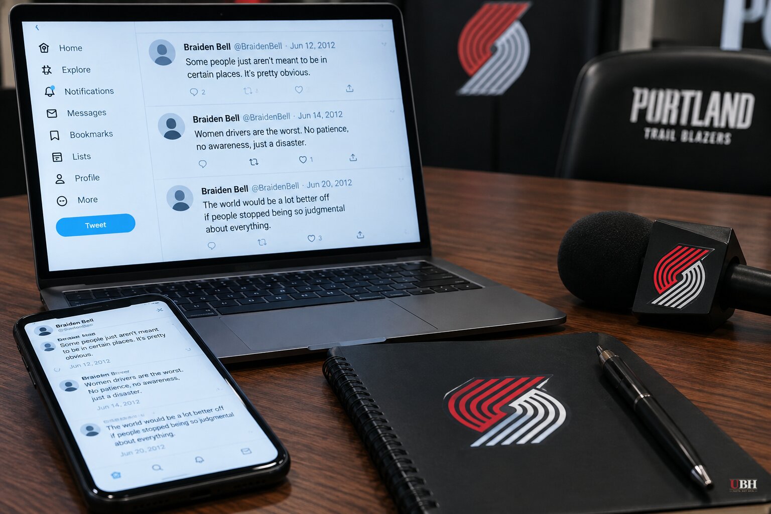 Trail Blazers Hire and Fire Broadcaster Braiden Bell in the Same Day Over Teenage Tweets
