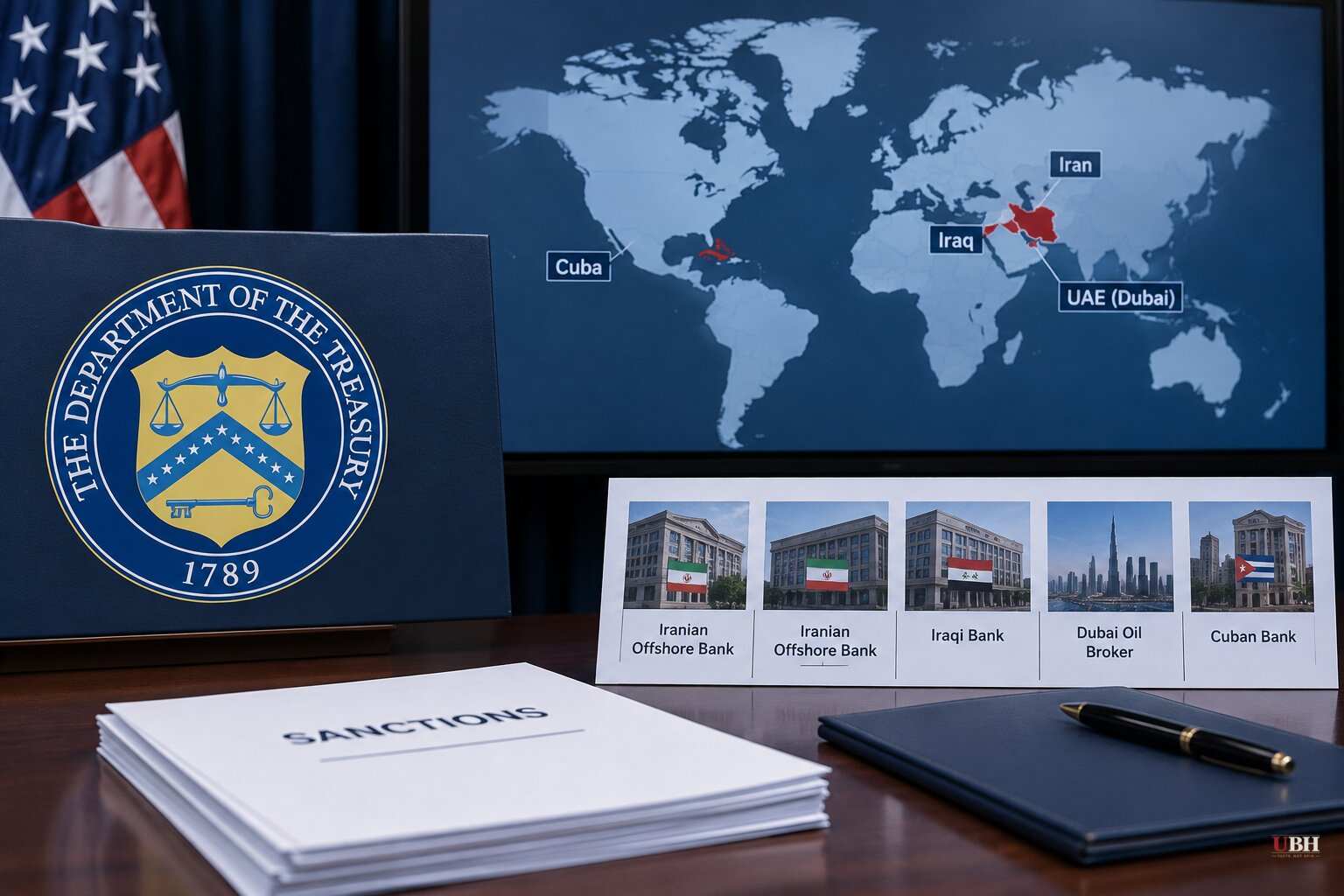Treasury Sanctions Iranian Offshore Banks, a Dubai Oil Broker and a Cuban Bank Under Operation Economic Outcast