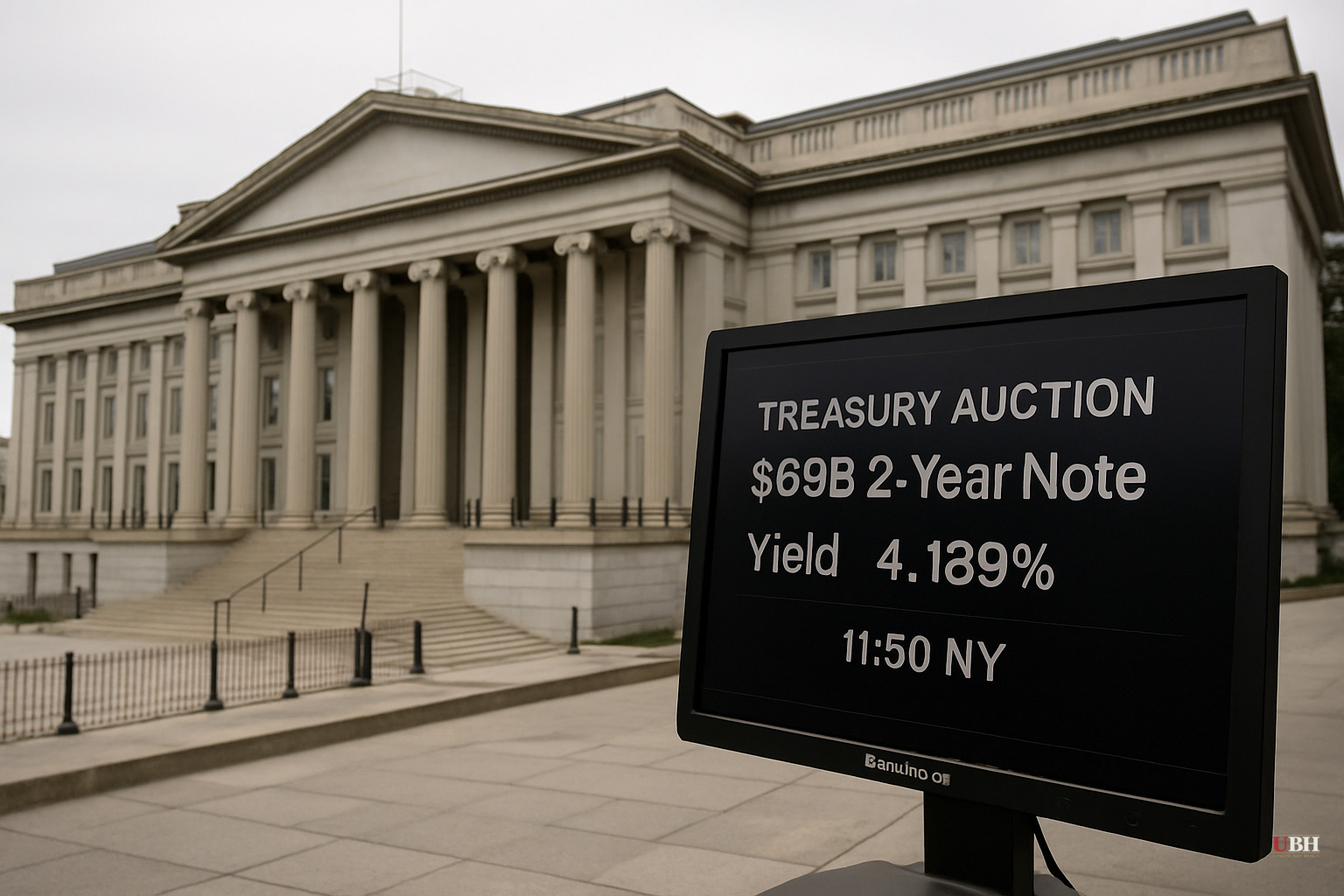 Treasury Sells $69 Billion in 2-Year Notes at Highest Yield Since January 2025