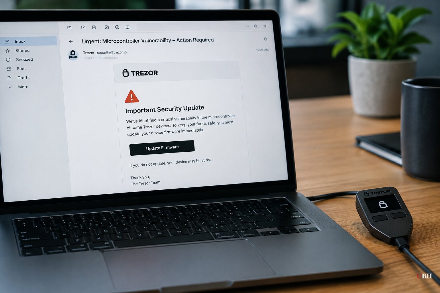 Trezor's Email Vendor Got Hacked, So Scammers Blasted 347,000 Crypto Owners With Fake Security Alerts