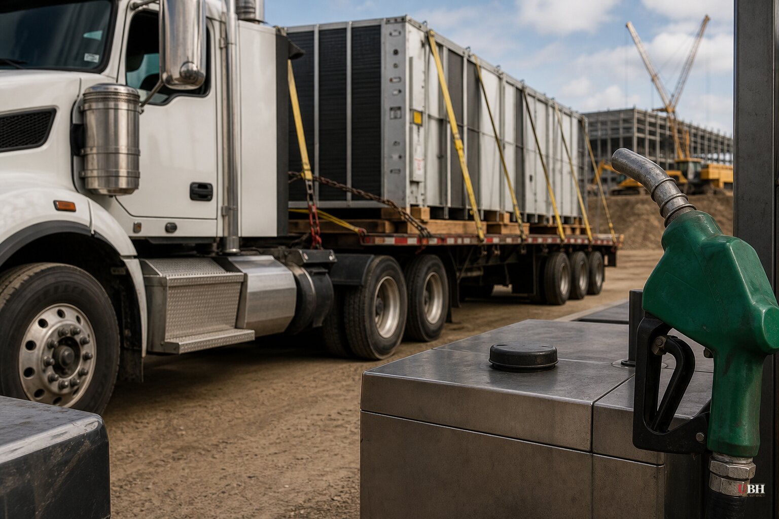 Truckers Are Cashing In on the AI Data Center Boom, But Record Diesel Prices and a Construction Cliff Loom