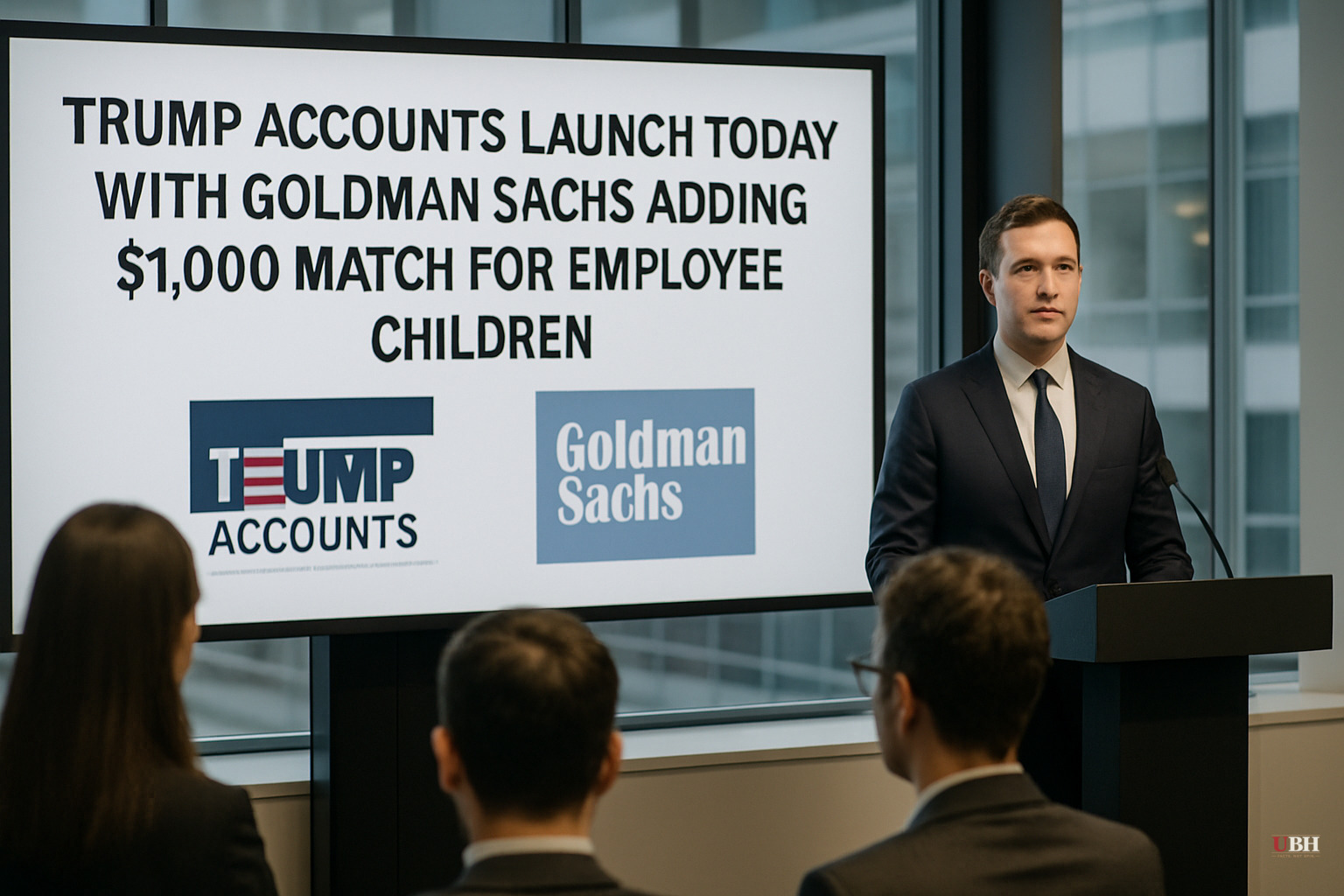 Trump Accounts Launch Today with Goldman Sachs Adding $1,000 Match for Employee Children