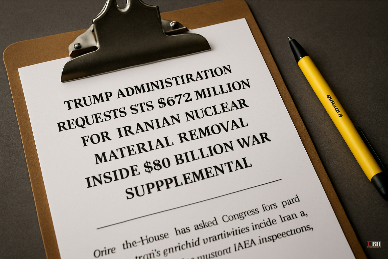 Trump Administration Requests $672 Million for Iranian Nuclear Material Removal Inside $80 Billion War Supplemental