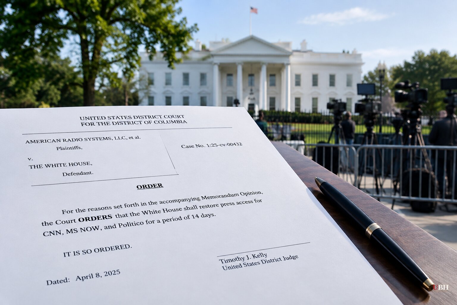 Trump-Appointed Judge Orders White House to Restore CNN, MS NOW and Politico Press Access, Calls Ban Likely Unconstitutional
