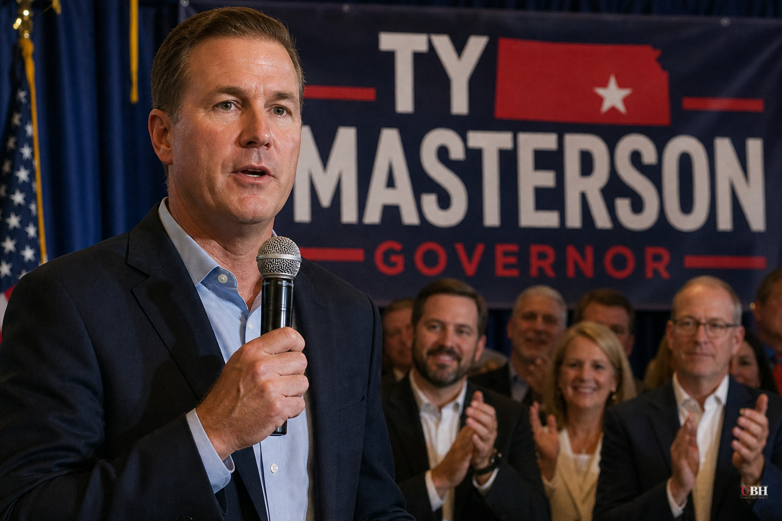 Trump-Backed Masterson Wins Kansas GOP Primary; Holscher Beats Kelly's Pick for Democratic Nod