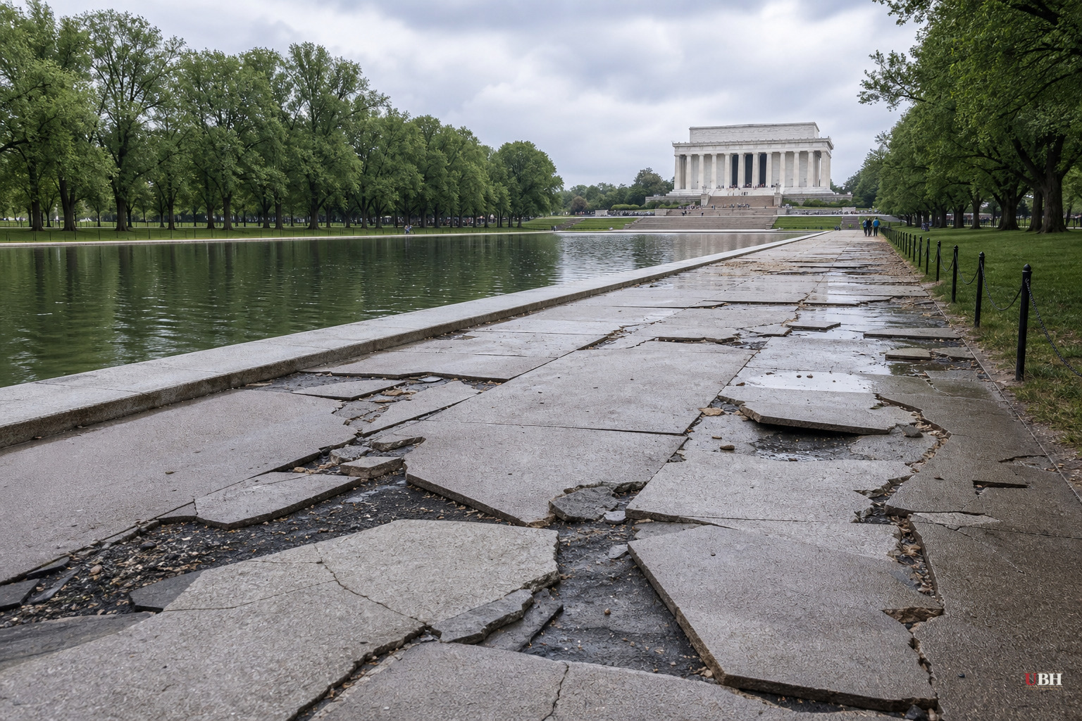 Trump Blasts Pirro After Her Office Drops Reflecting Pool Vandalism Charges Over Botched Contractor Work
