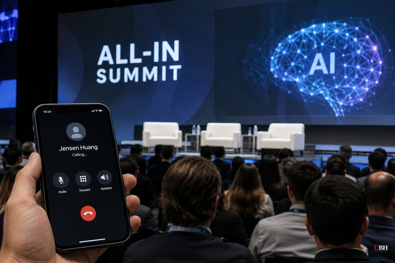 Trump Calls Nvidia's Huang Onstage, Calls AI Doomsday Warnings a 'Hoax' as Anthropic Pushes to Slow Down