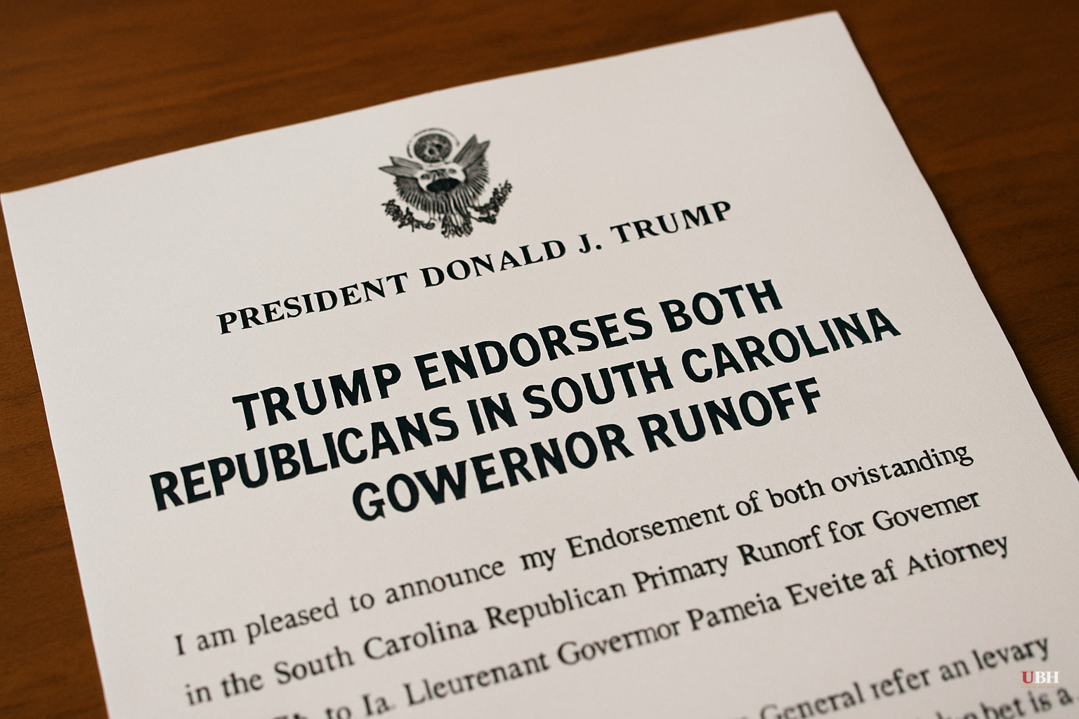Trump Endorses Both Republicans in South Carolina Governor Runoff, Days Before the June 23 Vote