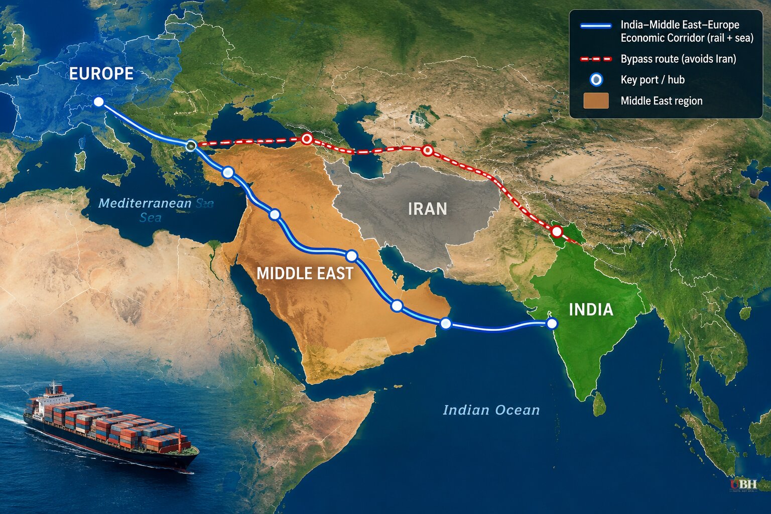 Trump Endorses India-Mideast Rail Corridor to Bypass Iran as War Nears Seven Months, BRICS Calls for 'Restraint'