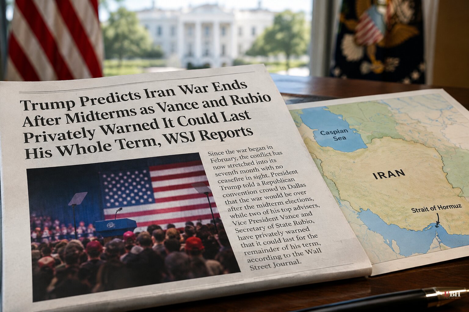 Trump Predicts Iran War Ends After Midterms as Vance and Rubio Privately Warned It Could Last His Whole Term, WSJ Reports