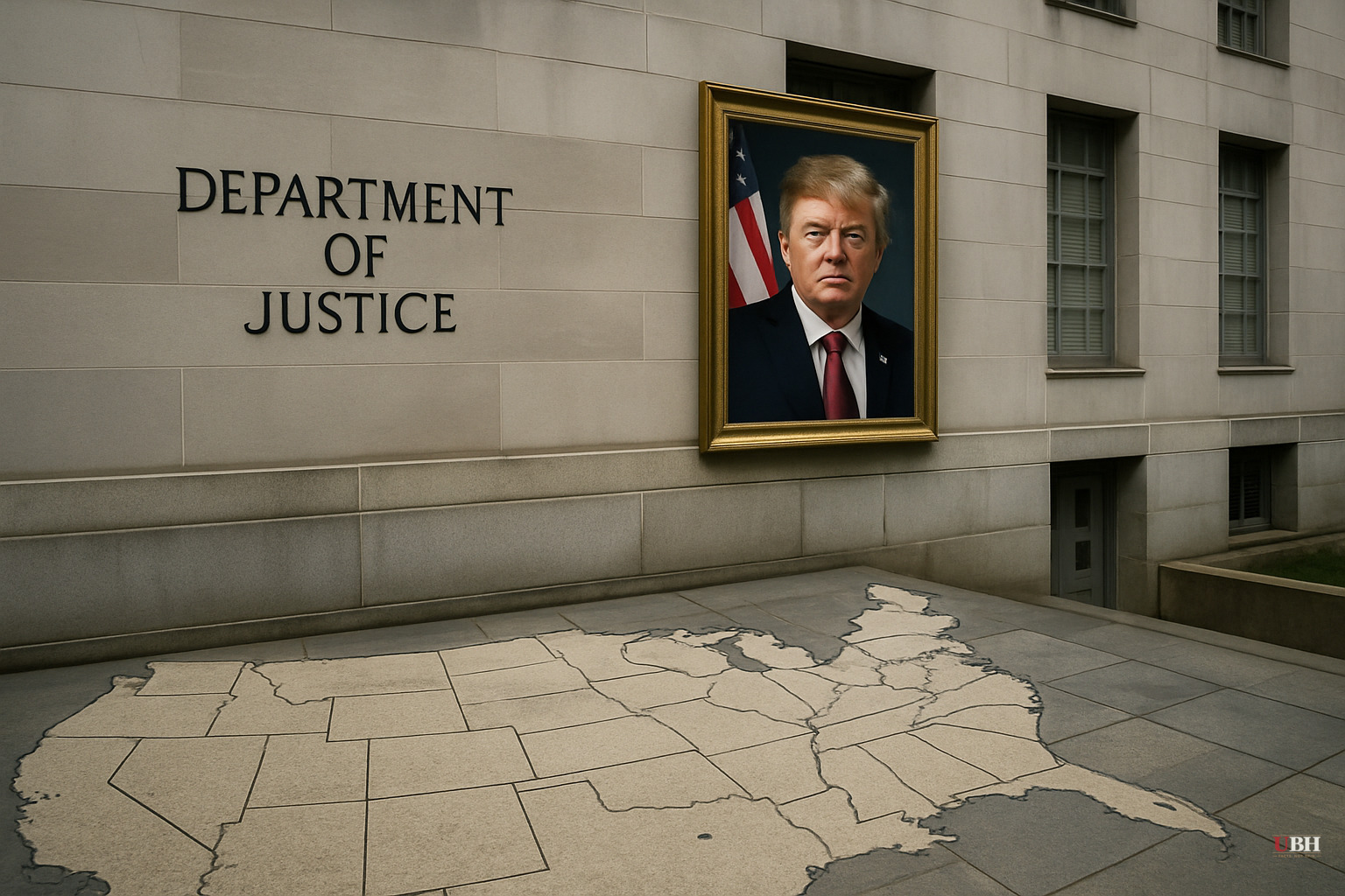 Trump Reshapes the Justice Department, Hangs His Portrait on Federal Buildings, and Calls Past Prosecutors 'Bad People'