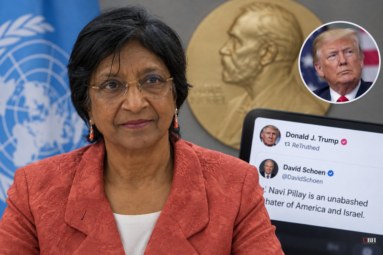 Trump Reshares Post Calling Nobel Winner Navi Pillay an "Unabashed Hater of America and Israel"