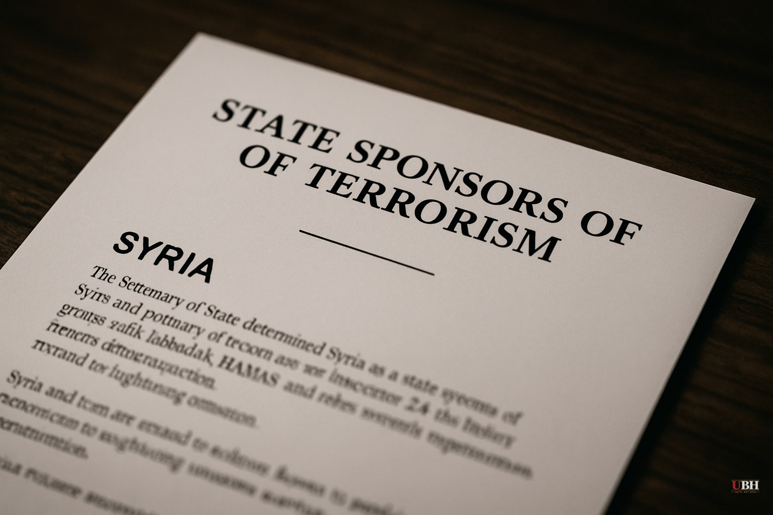 Trump Says He Expects to Remove Syria from U.S. Terrorism Sponsor List