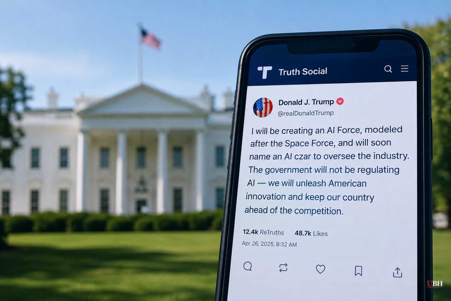 Trump Says He Will Form an 'AI Force' and Name an AI Czar, Vows Hands-Off Regulation