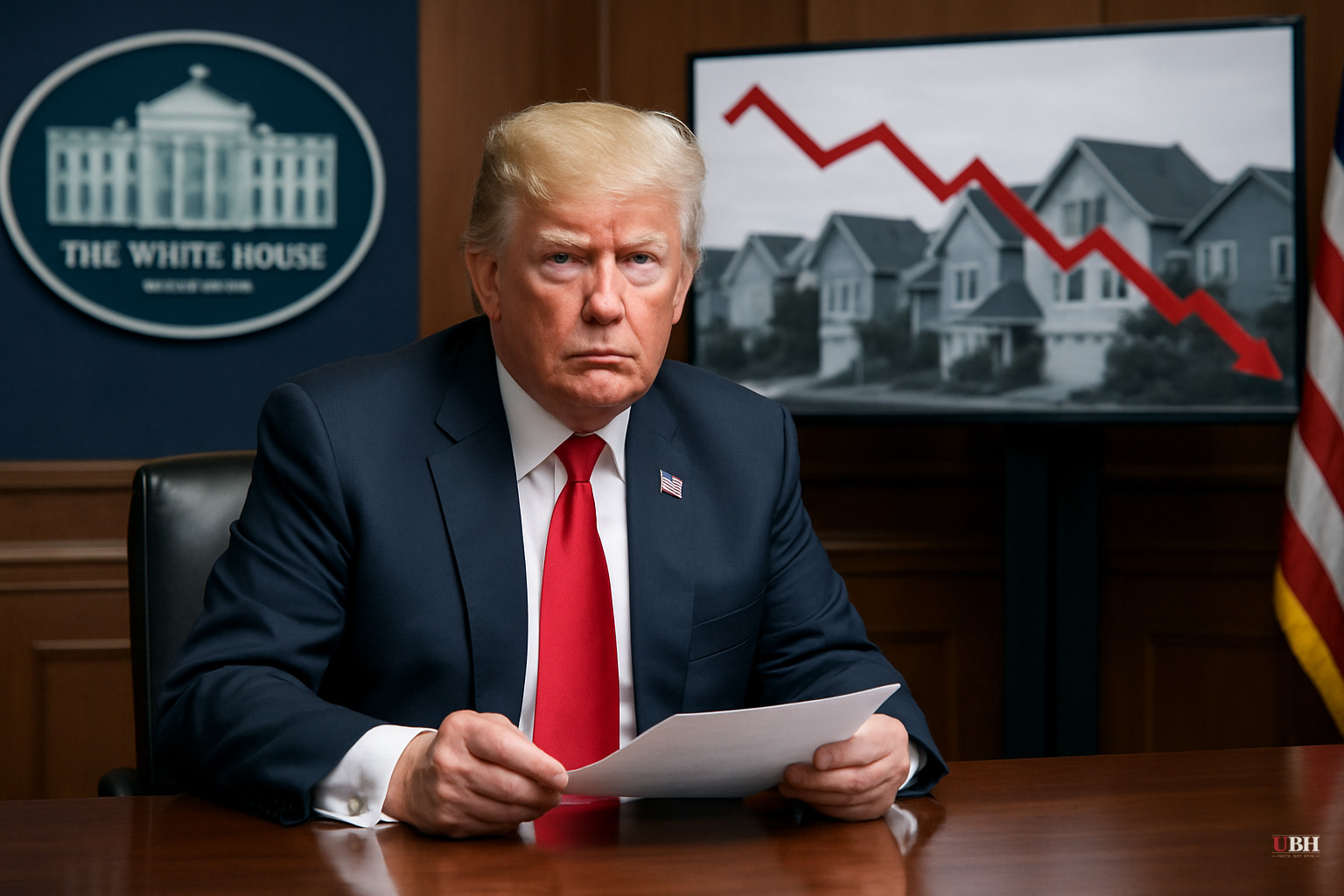 Trump Signals He May Veto Bipartisan Housing Bill as U.S. Home Prices Fall for Third Straight Month