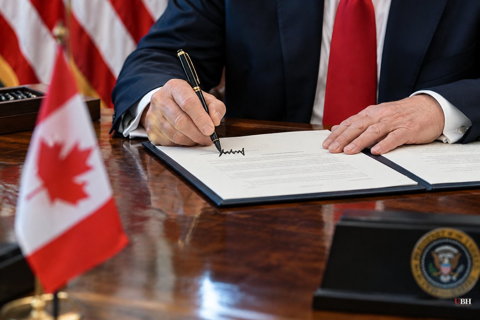 Trump Signs Memo Blocking Canadian Goods From Federal Contracts, Deepens Trade Standoff With Ottawa