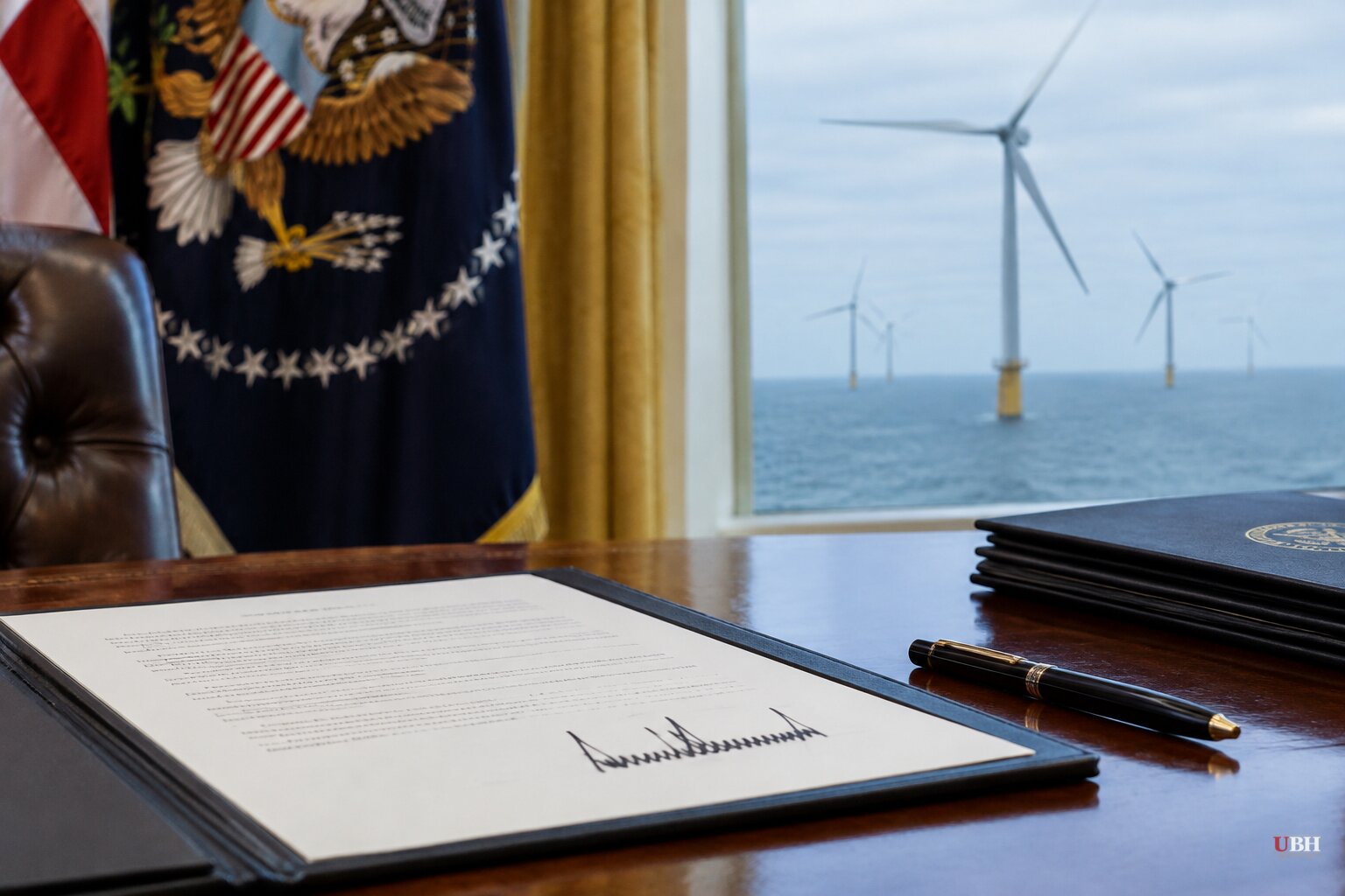 Trump Signs Wind Turbine Import Proclamation as Interior Seeks to Revisit Revolution Wind Approval