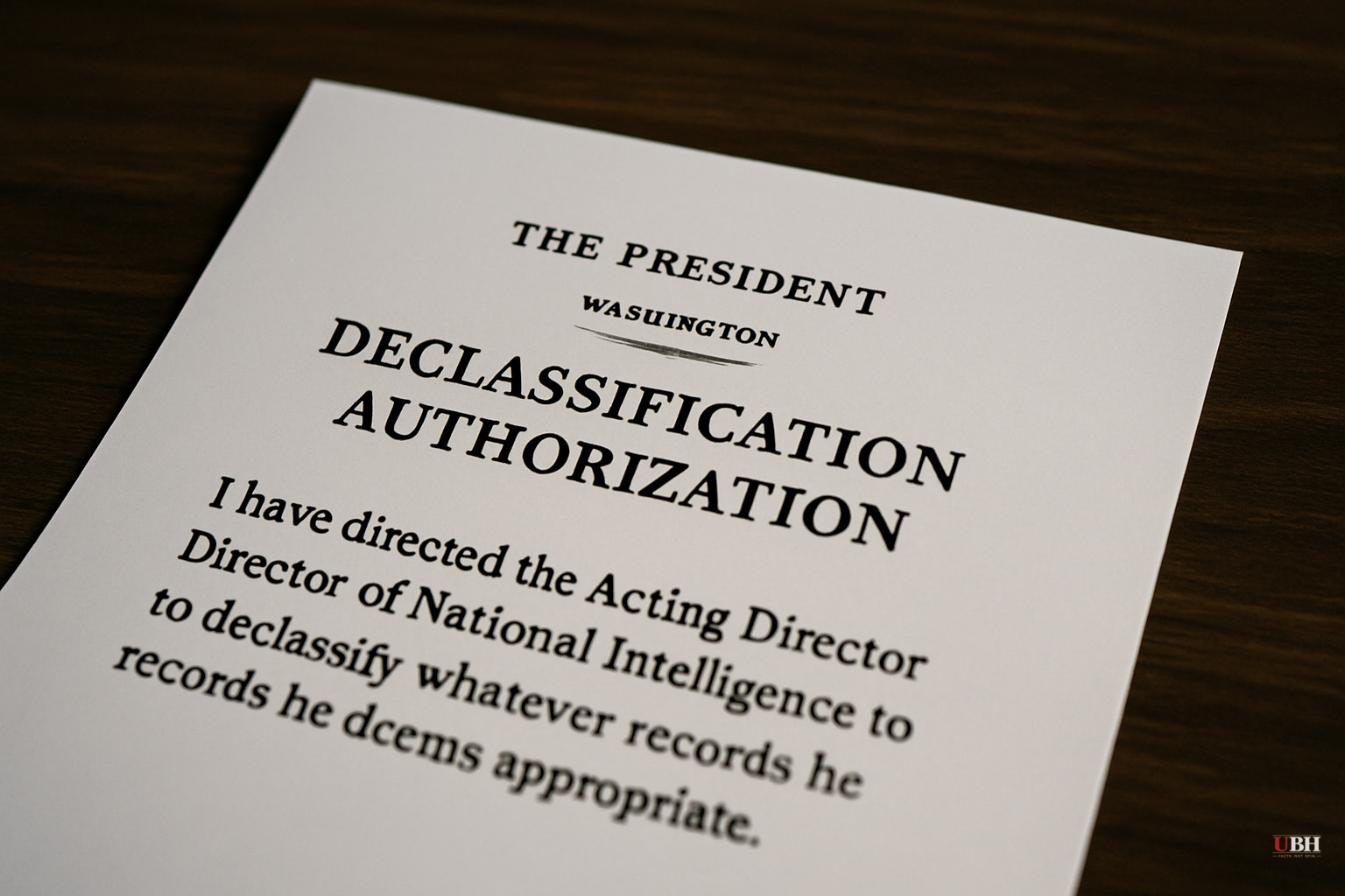 Trump Tells Acting Intel Chief Bill Pulte to Declassify 'Whatever You Want' While Permanent Nominee Awaits Senate Confirmation