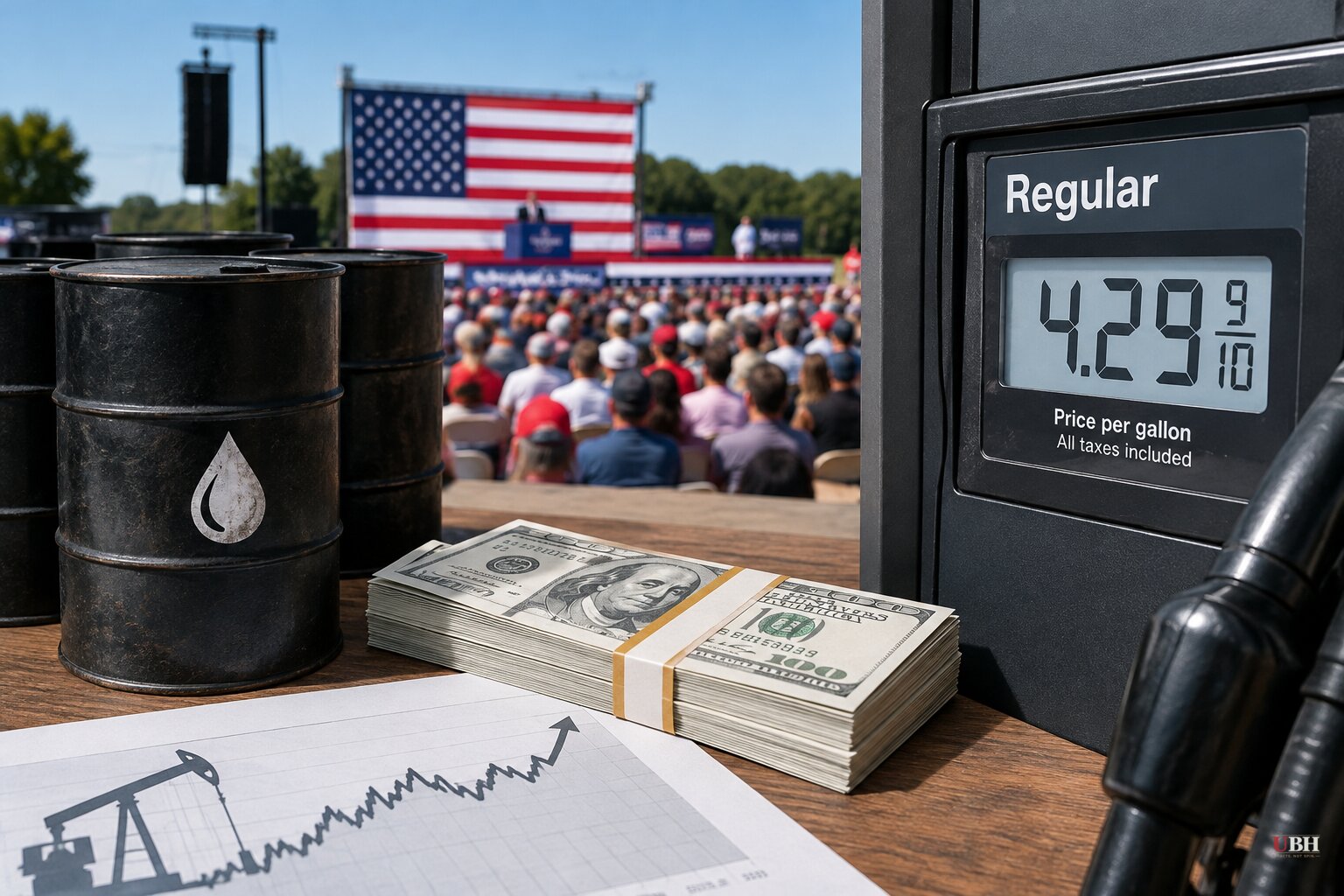 Trump Tells Georgia Rally He Doesn't 'Give a Damn' About Criticism for Touting Oil Profits as Gas Holds at $4.29