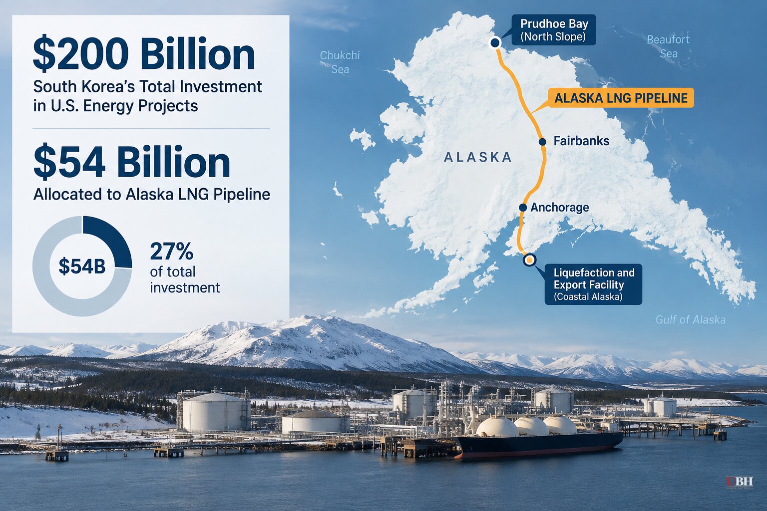 Trump Unveils $200 Billion South Korean Energy Package, $54 Billion Going to Alaska LNG Pipeline
