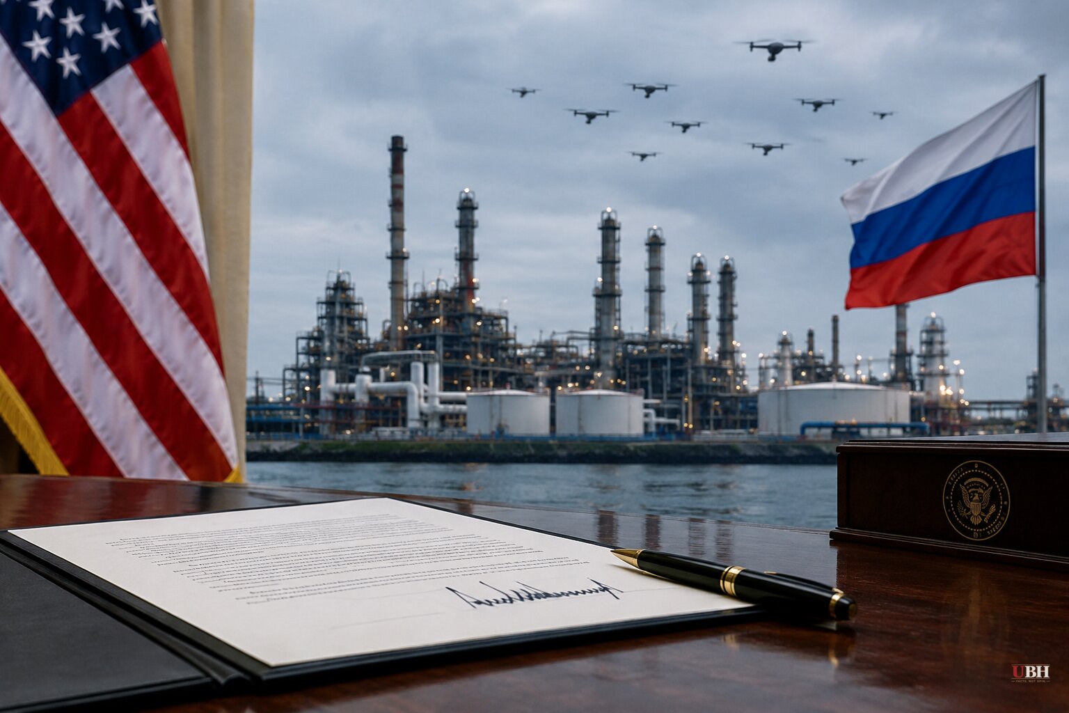 Trump Waives Russia Fuel Sanctions and Calls Ukraine's Refinery Strikes a 'Disgrace' as Moscow Reports 644 Drones