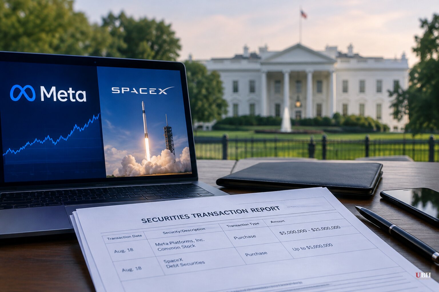 Trump's August disclosure lists 517 trades, including up to $25 million in Meta and SpaceX notes bought two days before space policy signing