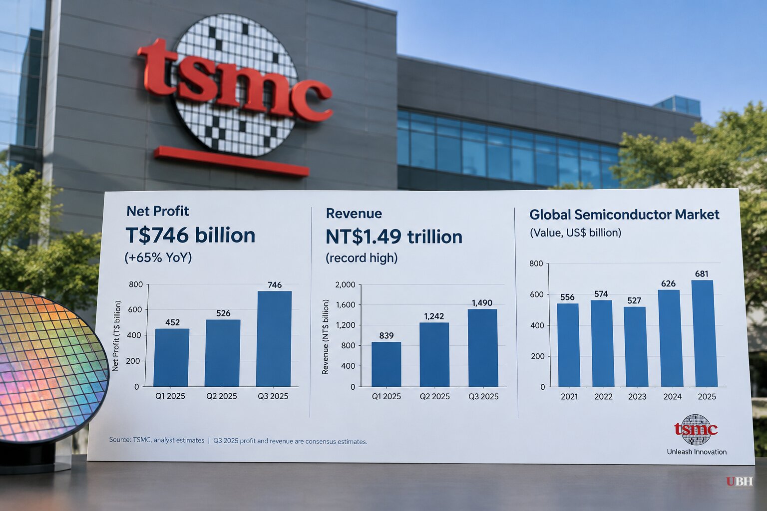 TSMC Reports Thursday, With Analysts Forecasting Record Q3 Profit of About $23.4 Billion