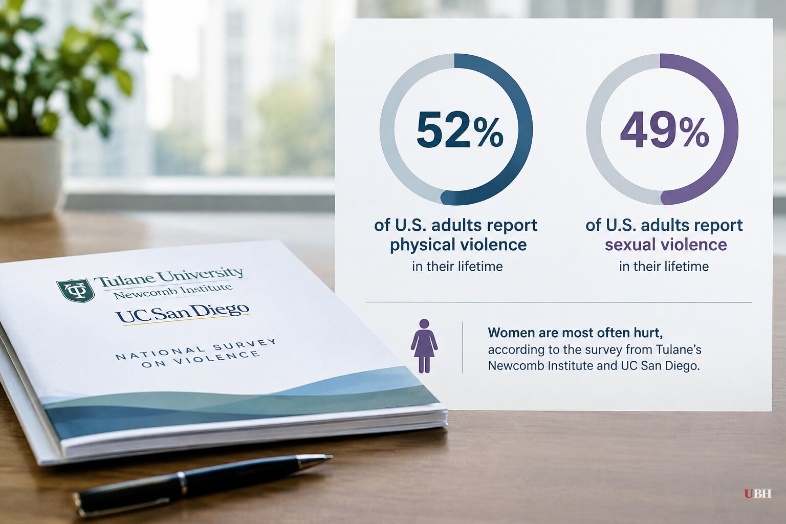 Tulane-UC San Diego Survey Finds 52% of U.S. Adults Report Physical Violence, 49% Report Sexual Violence in Their Lifetime