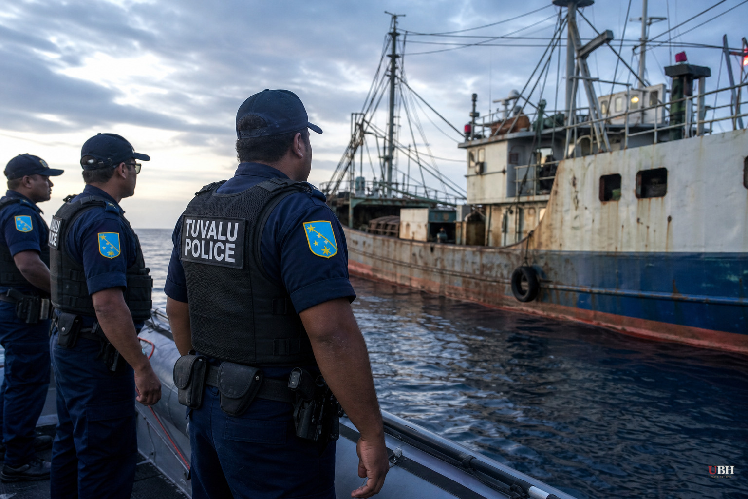 Tuvalu Police Board Chinese Fishing Vessel Accused of Faking Its Location at Sea