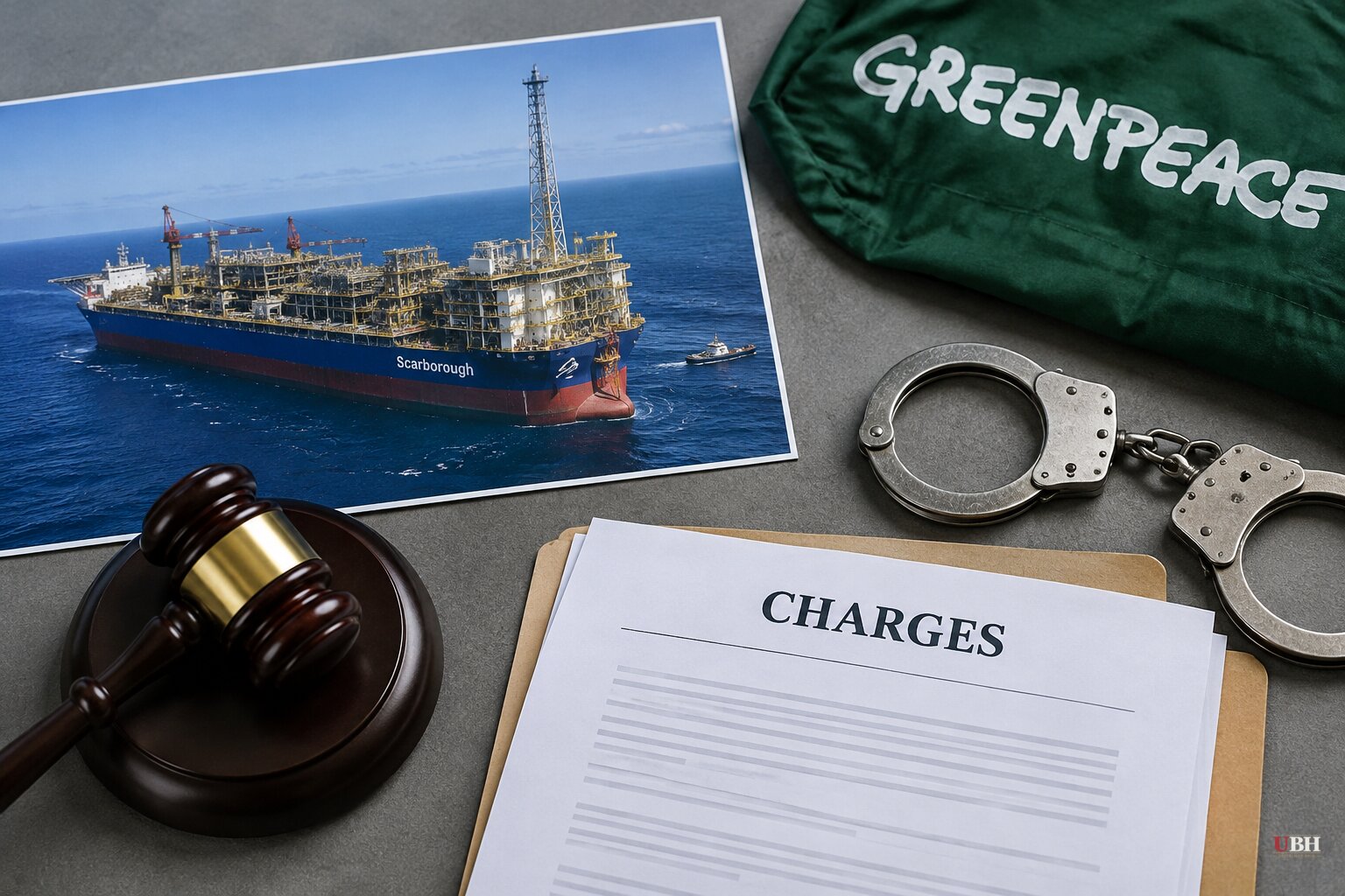 Two Greenpeace Activists Charged After Occupying Woodside's $12.5 Billion Scarborough Gas Platform