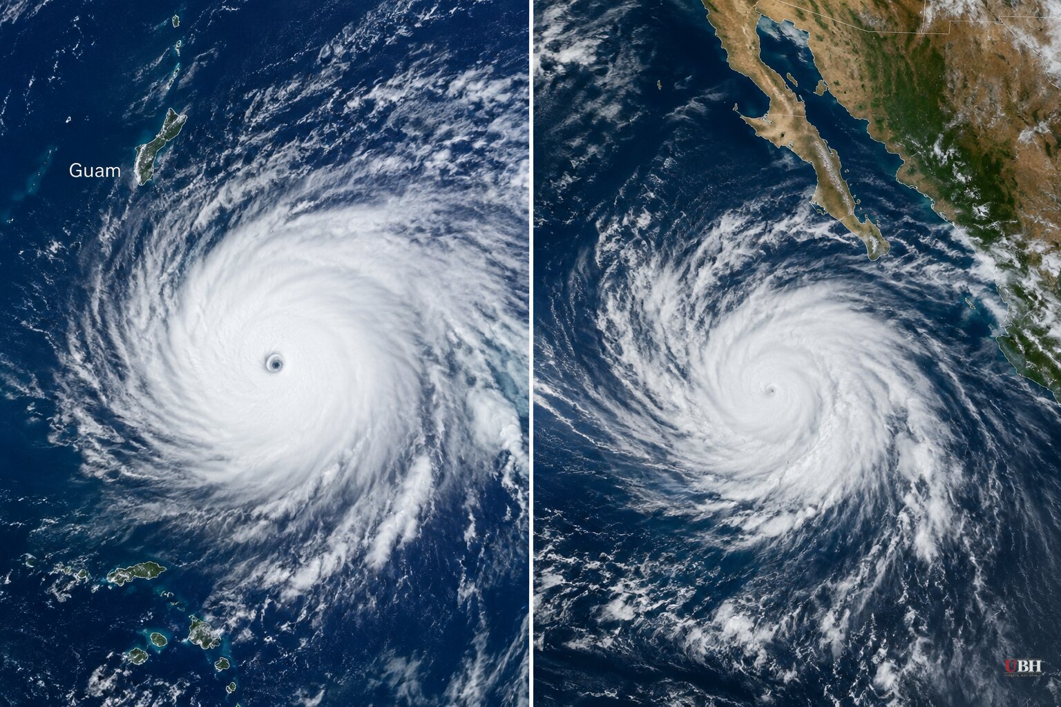 Typhoon Champi Reaches Category 4 Near Guam as Hurricane Trudy Nears Mexico's Pacific Coast