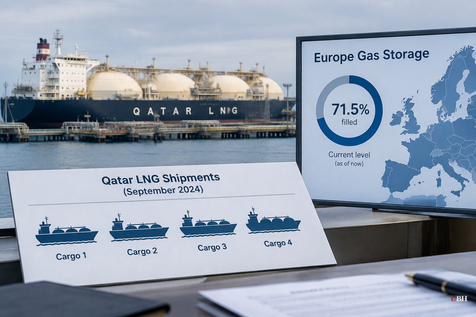 UBS Warns European Gas Storage Could Fall to 25% by End of Winter as Qatar's LNG Shipments Collapse