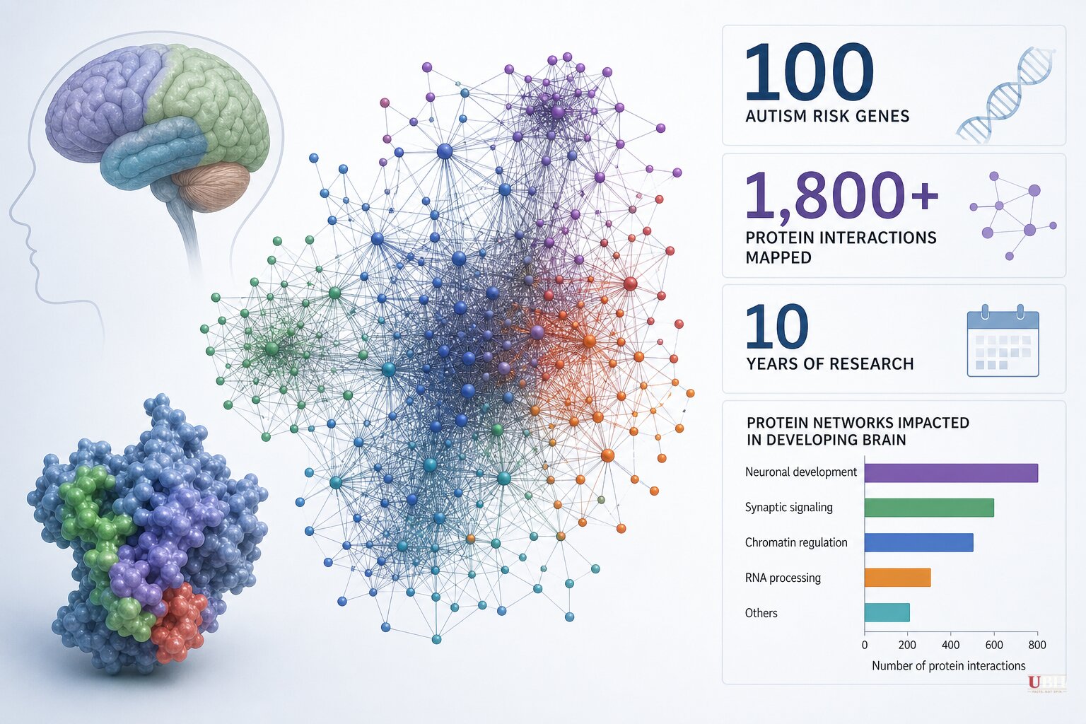 UCSF Scientists Map Over 1,800 Protein Interactions Tied to Profound Autism