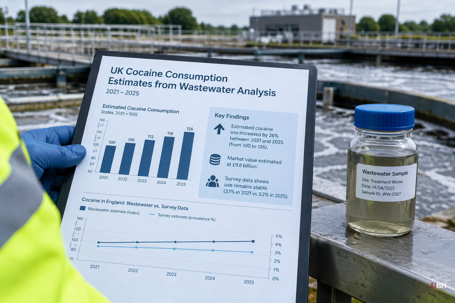 UK Cocaine Use Up 26% by Sewage Estimate as US Overdose Deaths Fall 41% From Peak