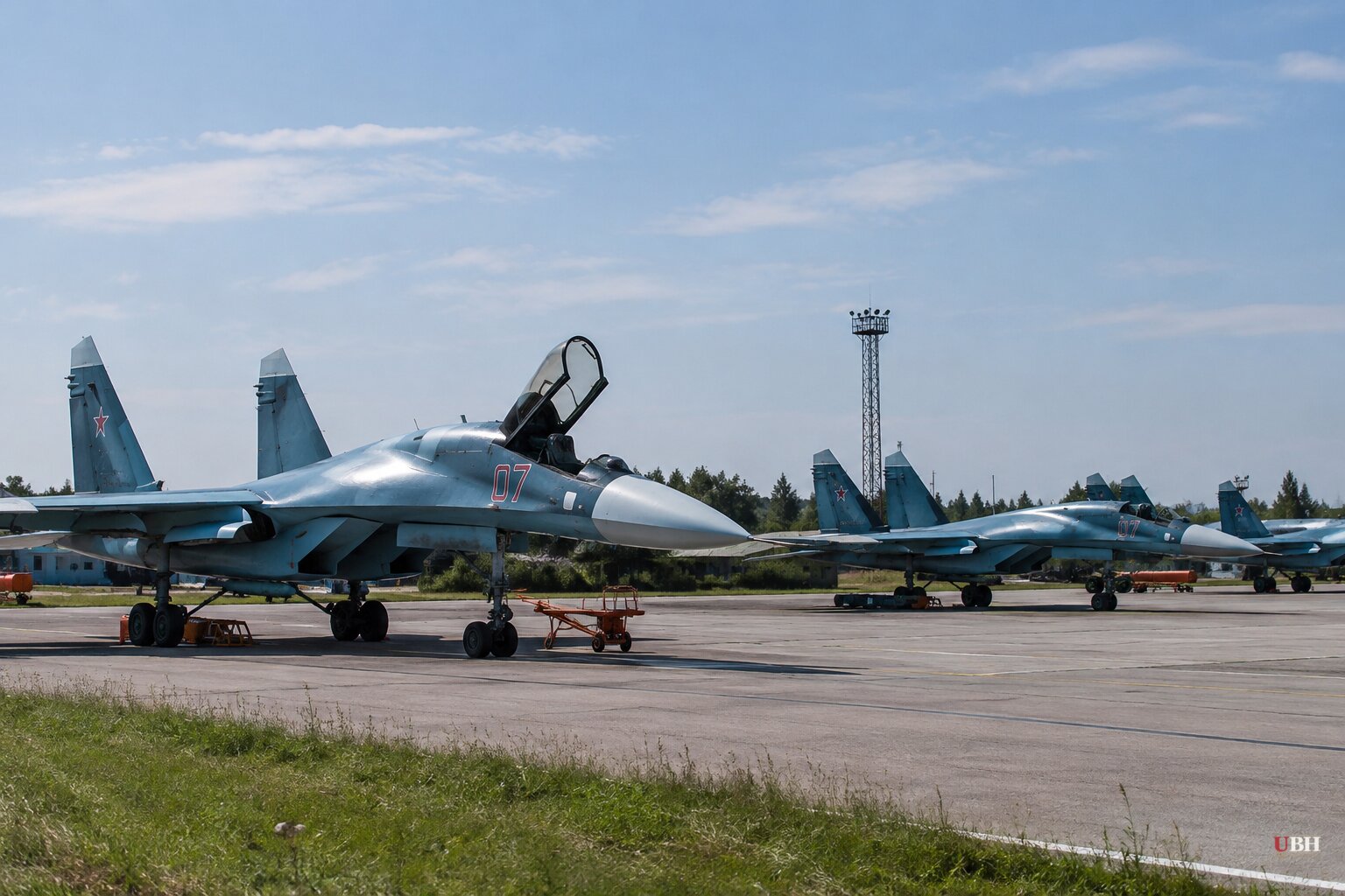 Ukraine Claims Neptune Missile Strike Hit Six Russian Su-34M Bombers at Borisoglebsk Airfield
