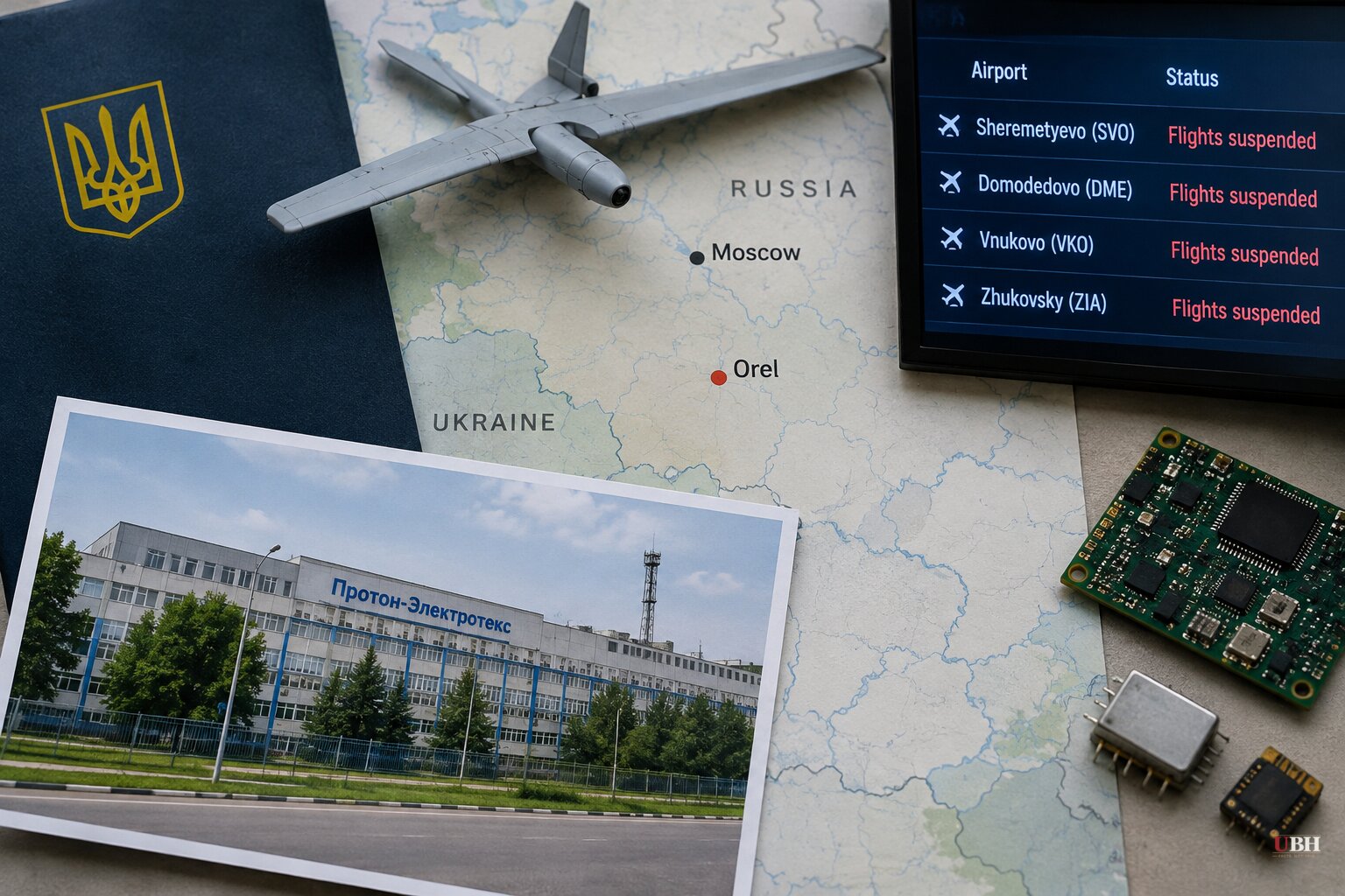 Ukraine's General Staff Confirms Strike on Orel Missile-Parts Plant as Drones Halt Flights at Four Moscow Airports