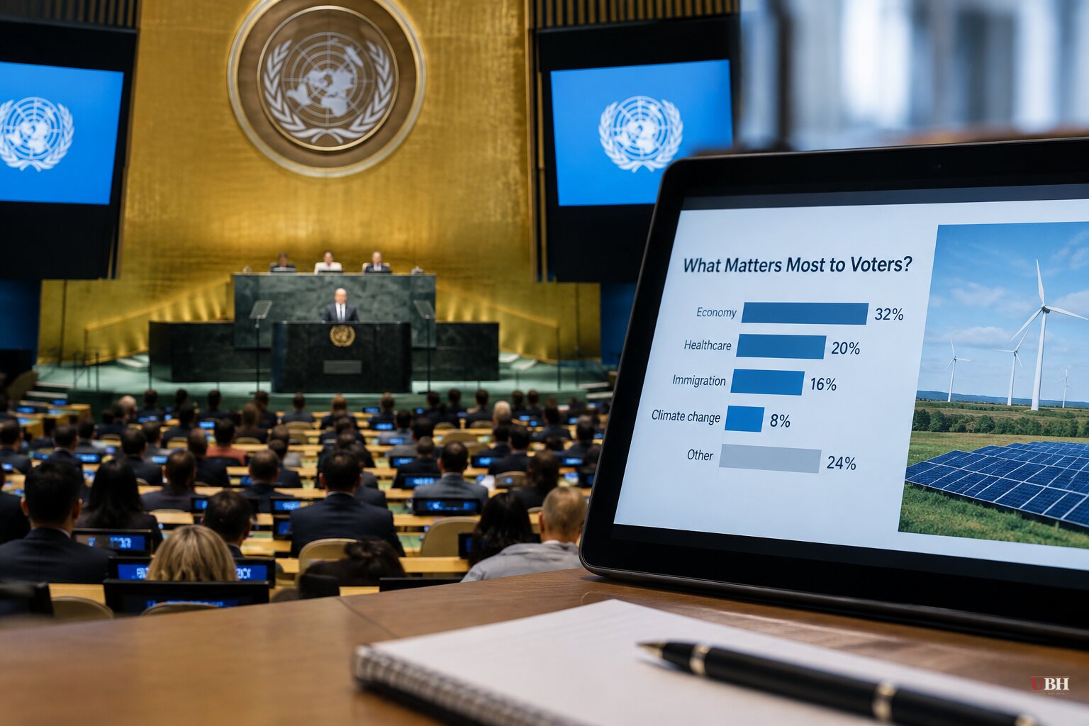 UN Chief Calls For More Climate Spending as Polls Show Voters Rank It Low, and a Satellite Firm Says the Industry Overbuilt