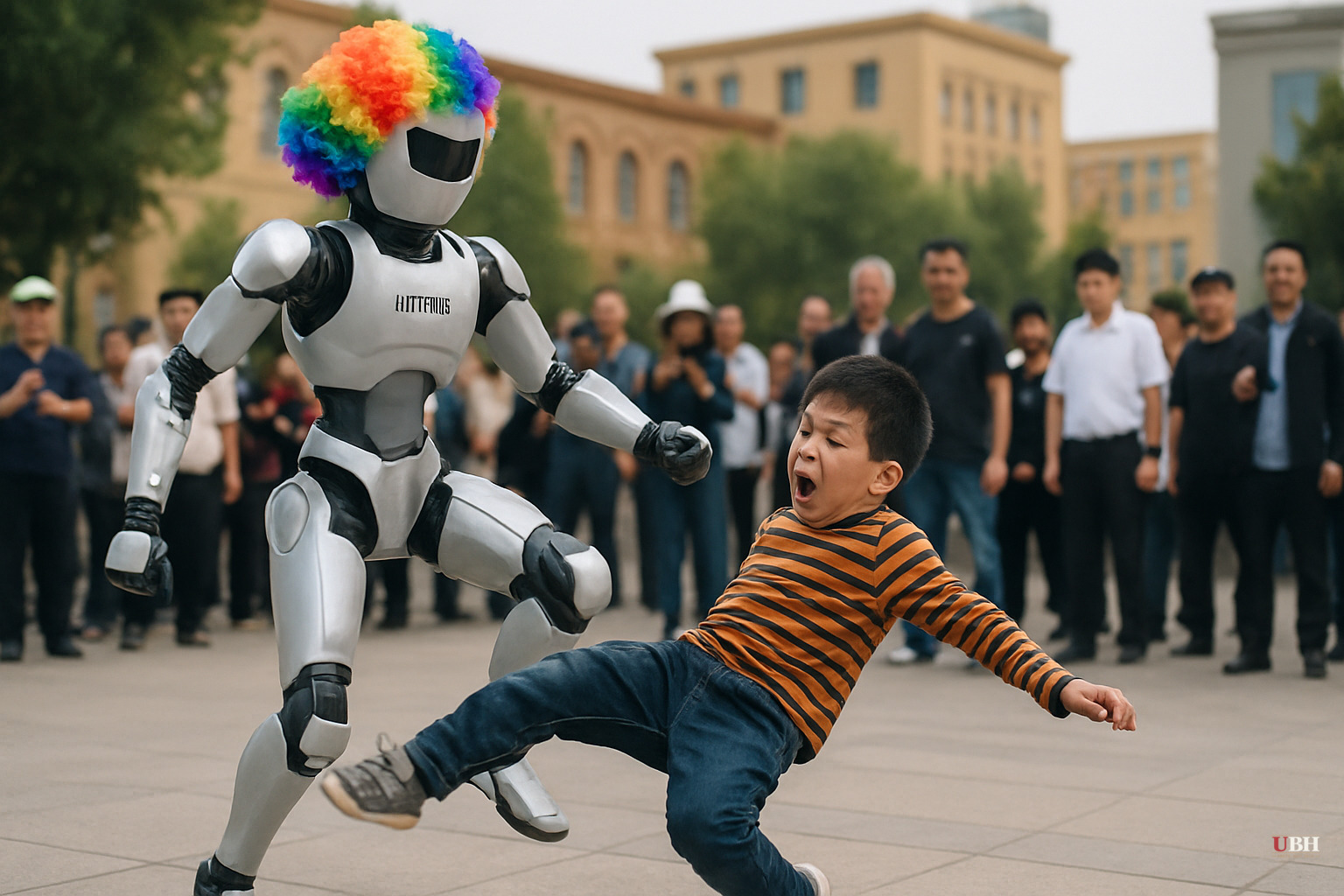 Unitree G1 Robot Roundhouse Kicks Child at Xinjiang Public Demo — No Safety Regulations Exist to Prevent It
