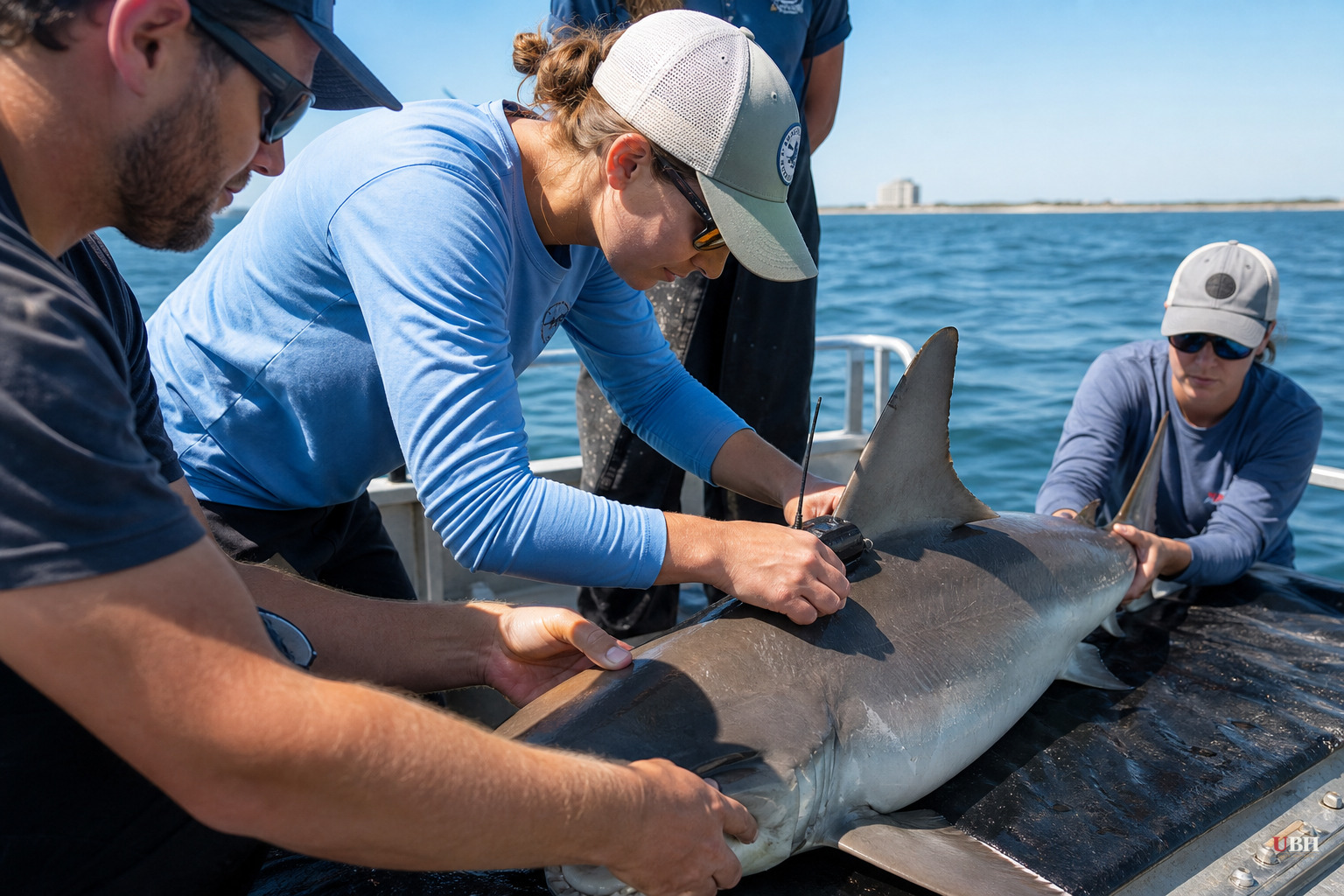 University of Delaware Scientists Tag Sharks to Track Ocean Heat Behind Hurricane Intensity