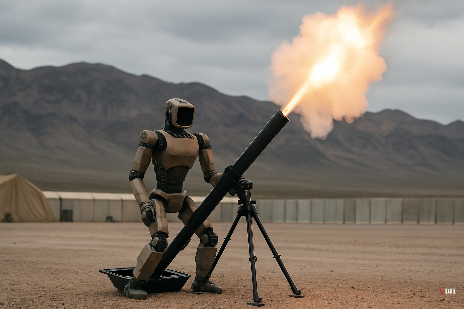 U.S.-Backed Humanoid Robot Fires Live Mortars at Las Vegas Test Range, Moving From Logistics to Combat Role