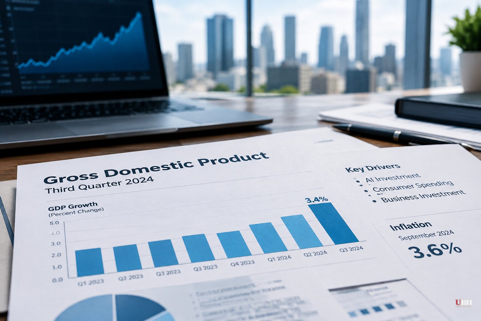 US Economy Grew 3.4% in Third Quarter as September Inflation Hit 3.6%
